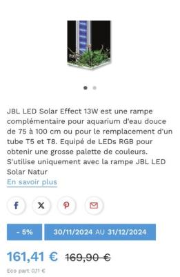 JBL Led Solar Natur + Effect(RGB) deuxième génération