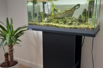 Aquarium 58 litres + meuble